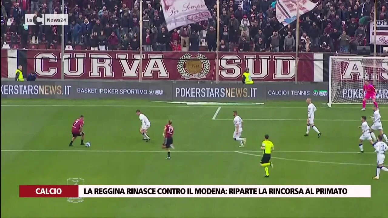 La Reggina rinasce contro il Modena, riparte la rincorsa al primato