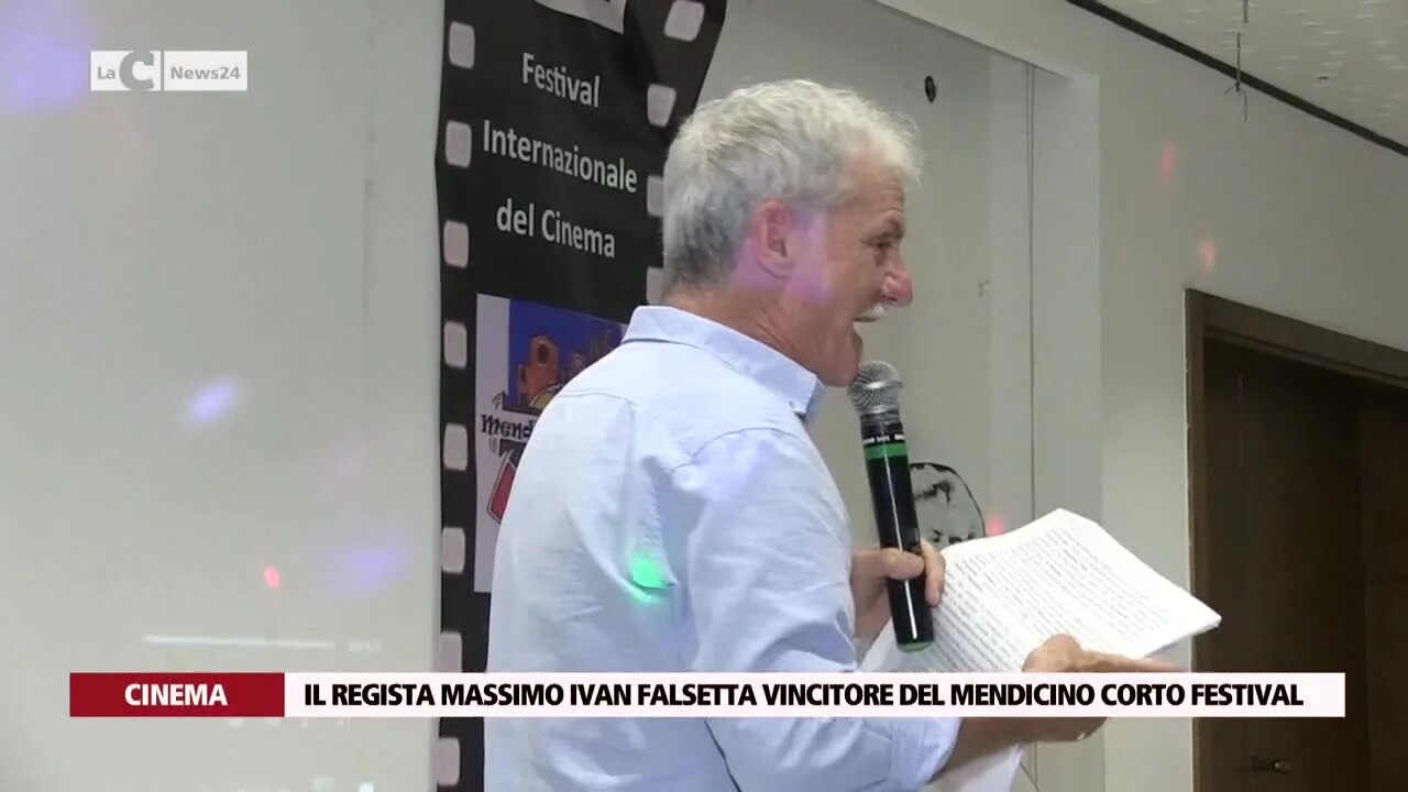 Il regista MassimoIivan Falsetta vincitore del Mendicino corto festival