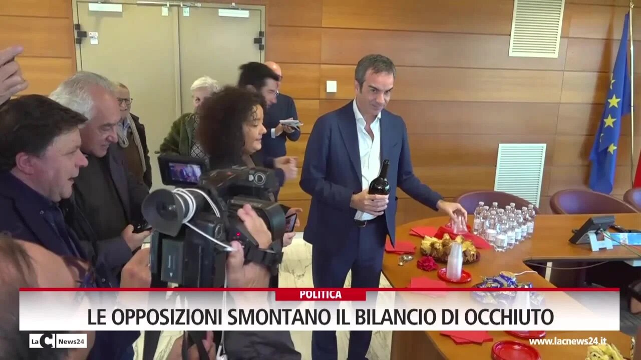 Le opposizioni smontano il bilancio di fine anno di Occhiuto