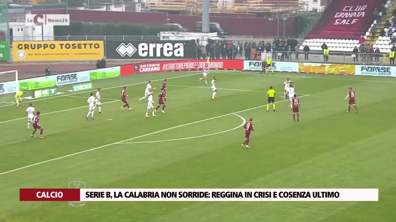 Serie B, la Calabria non sorride: Reggina in crisi e Cosenza ultimo