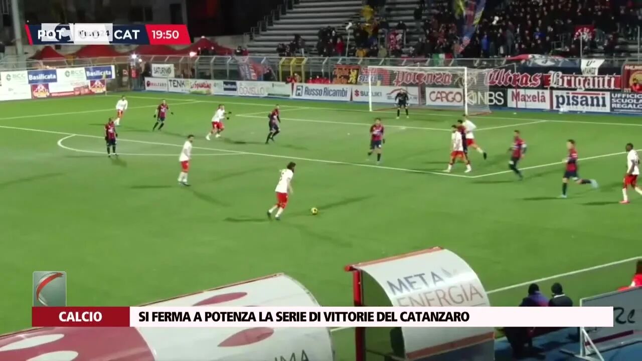 Si ferma a Potenza la serie di vittorie del Catanzaro