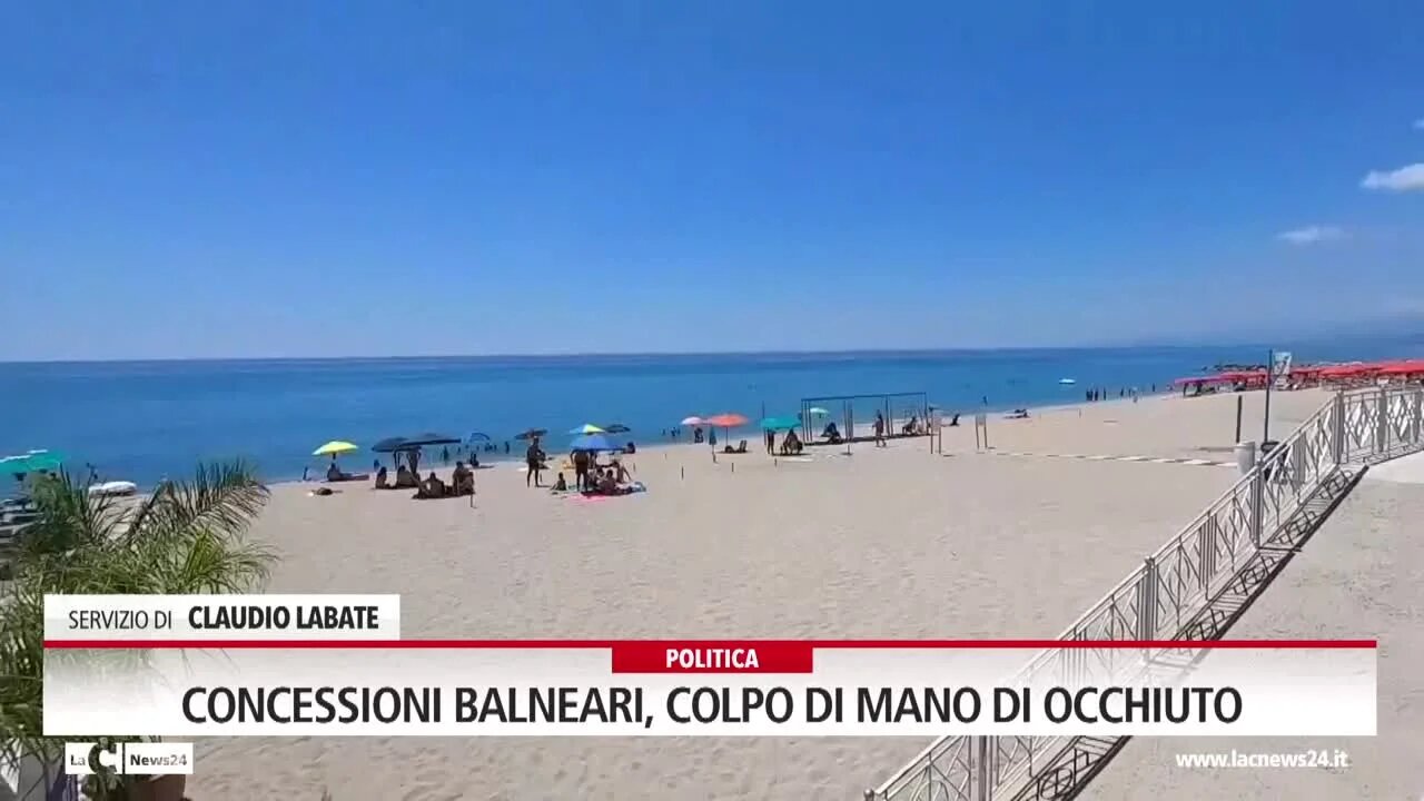 Concessioni balneari, colpo di mano di Occhiuto