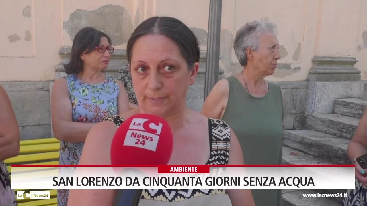 San Lorenzo da cinquanta giorni senza acqua