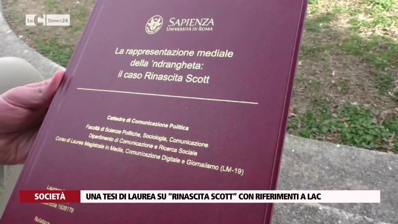 Una tesi di laurea su "Rinascita Scott" con riferimenti a LaC