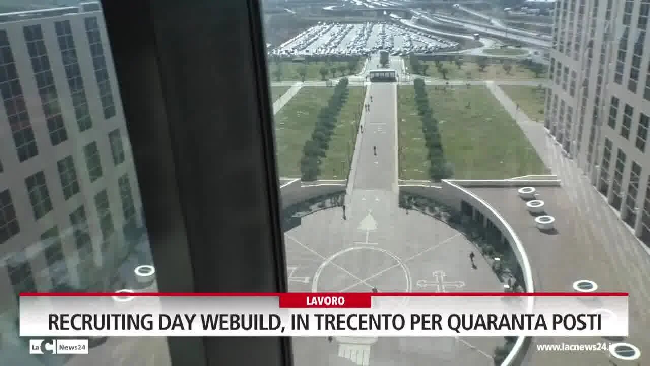 Recruiting Day Webuild, in trecento per quaranta posti