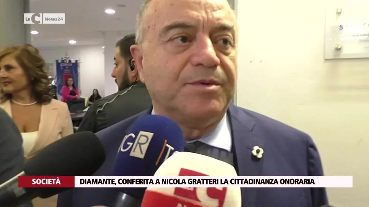 Diamante, conferita a Nicola Gratteri la cittadinanza onoraria