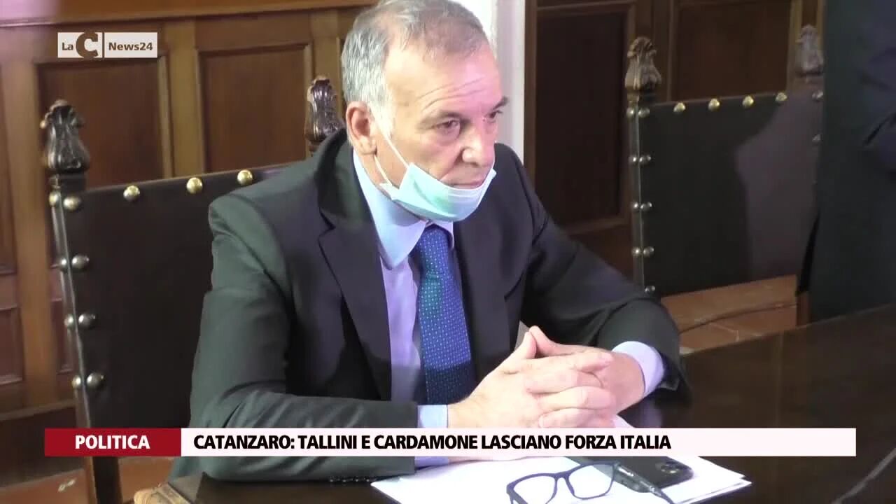 Catanzaro: Tallini e Cardamone lasciano Forza Italia