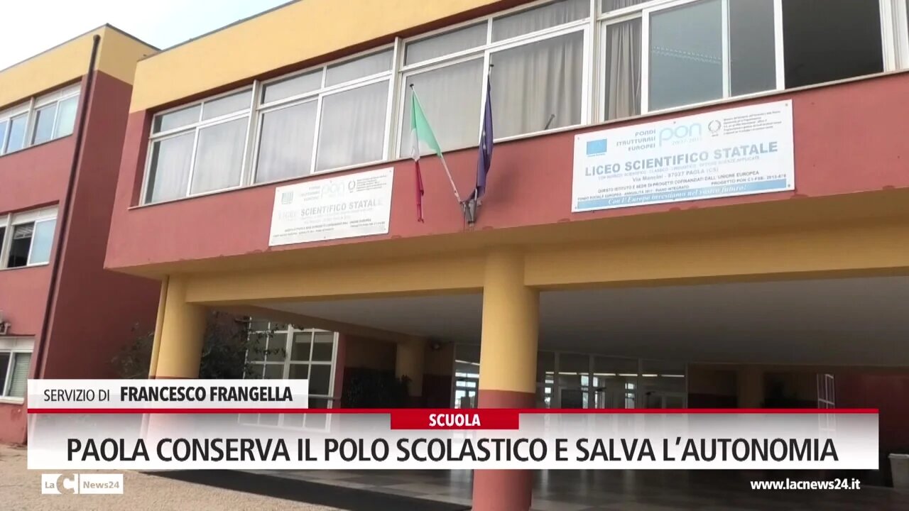 Paola conserva il polo scolastico e salva l’autonomia