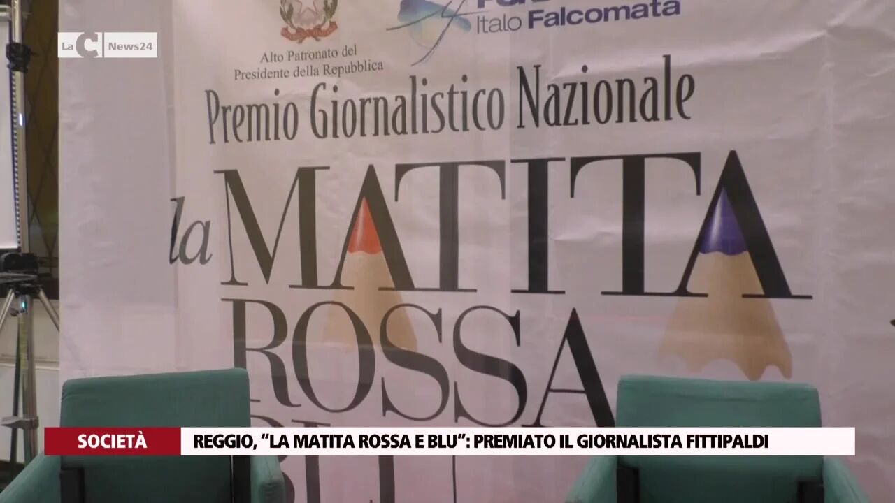 Reggio, “La matita rossa e blu”: premiato il giornalista Fittipaldi