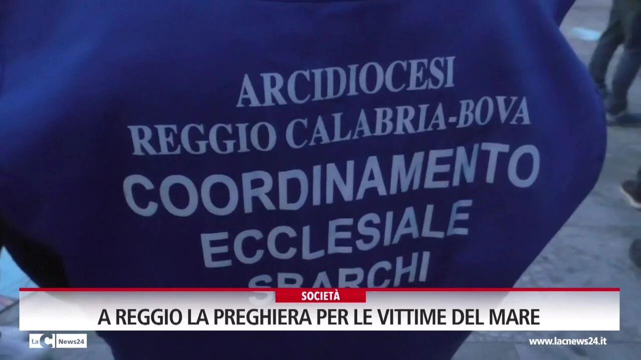 A Reggio la preghiera per le vittime del mare
