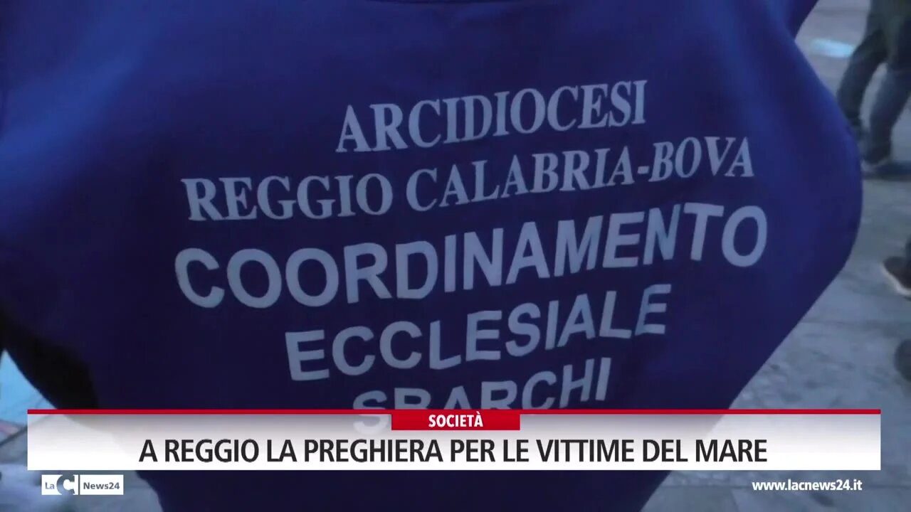 A Reggio la preghiera per le vittime del mare