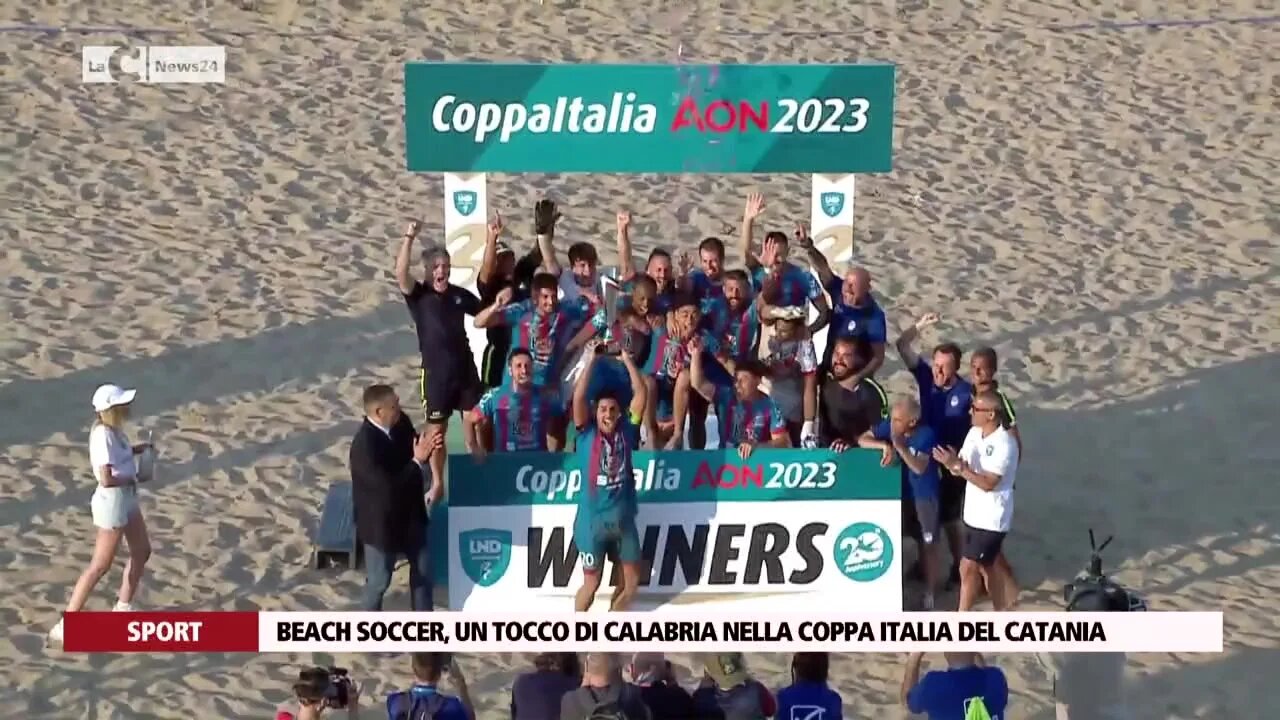 Beach soccer, un tocco di Calabria nella coppa Italia del Catania