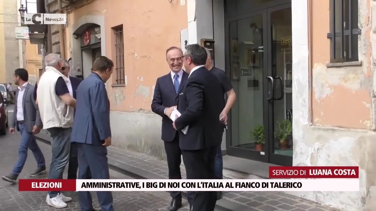 Amministrative, i big di Noi con l’Italia al fianco di Talerico