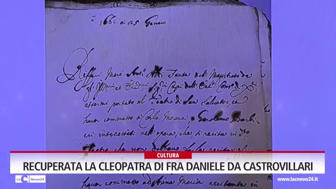 Recuperata la Cleopatra di Fra Daniele da Castrovillari