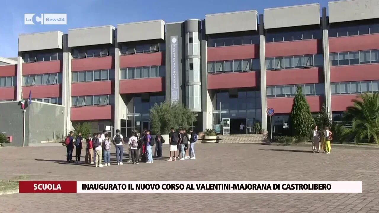 Inaugurato il nuovo corso al Valentini-Majorana di Castrolibero