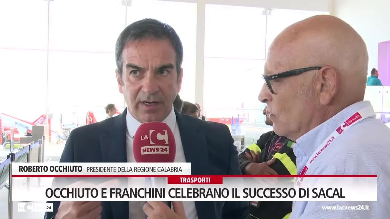 Occhiuto e Franchini celebrano il successo di Sacal