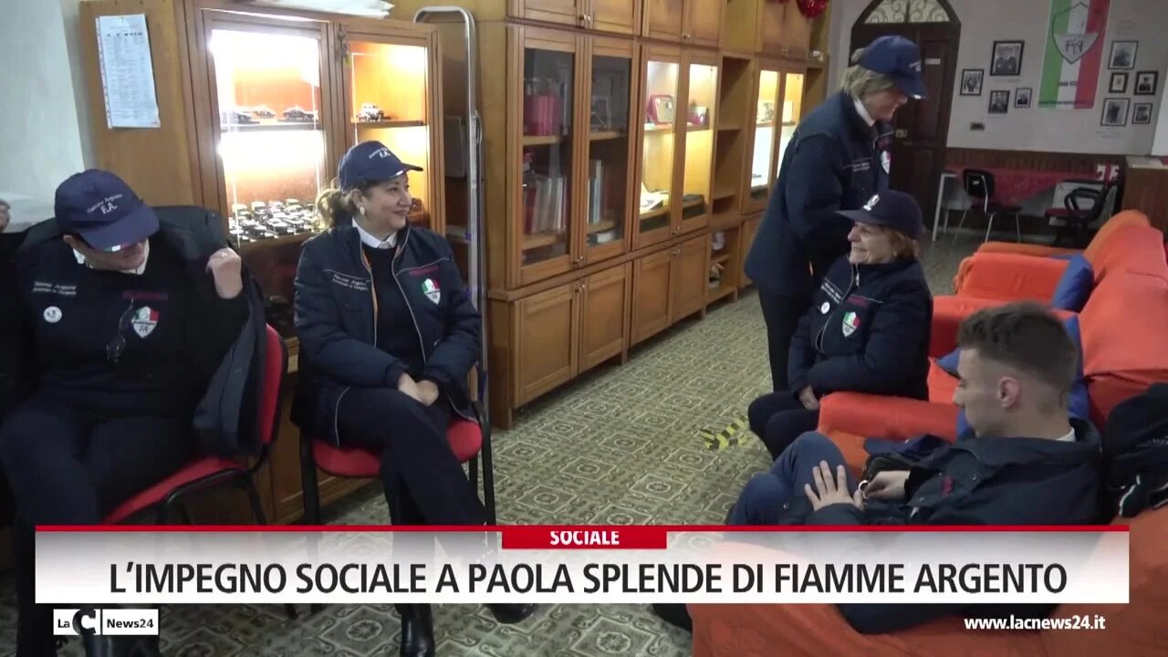 L’impegno sociale a Paola splende di fiamme argento