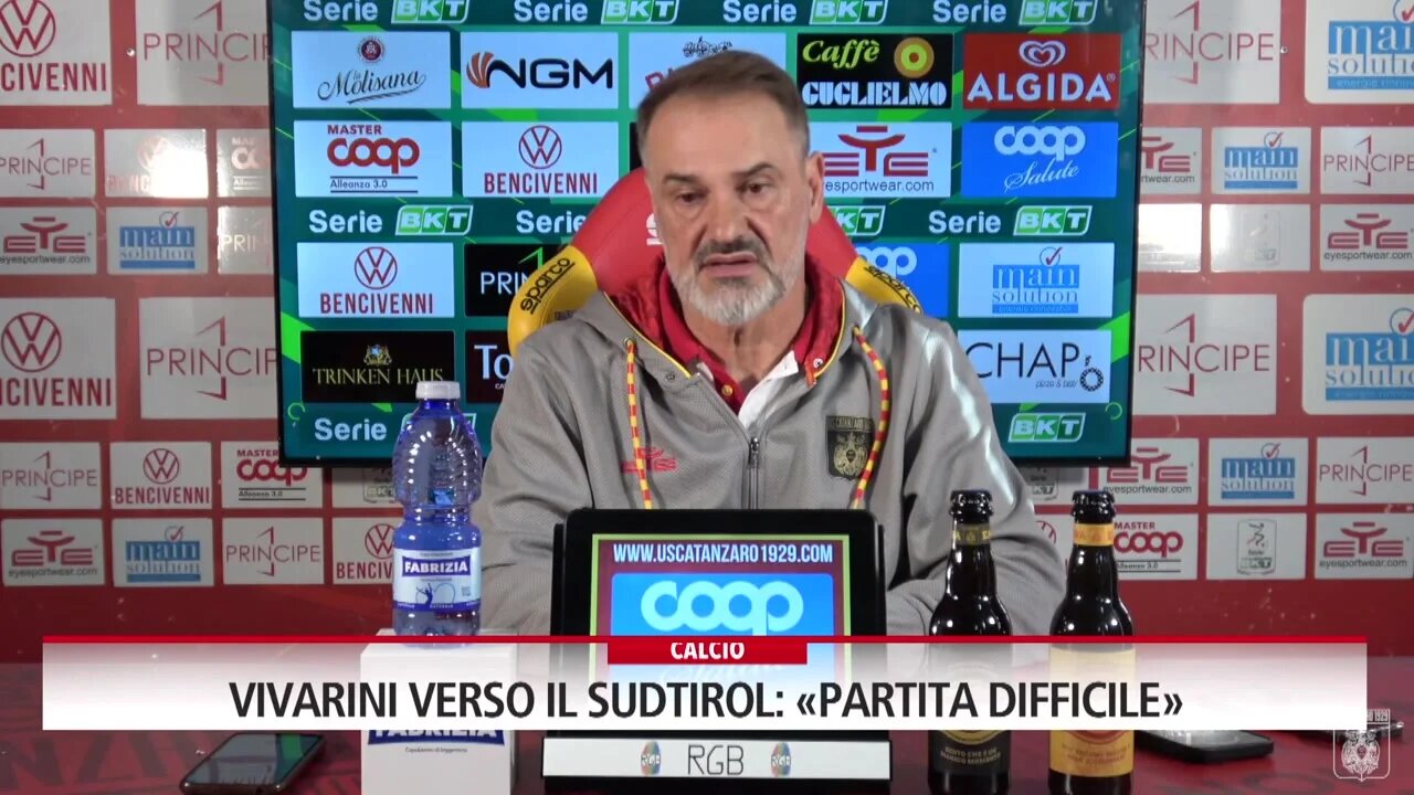 Vivarini verso il Sudtirol: «partita difficile»