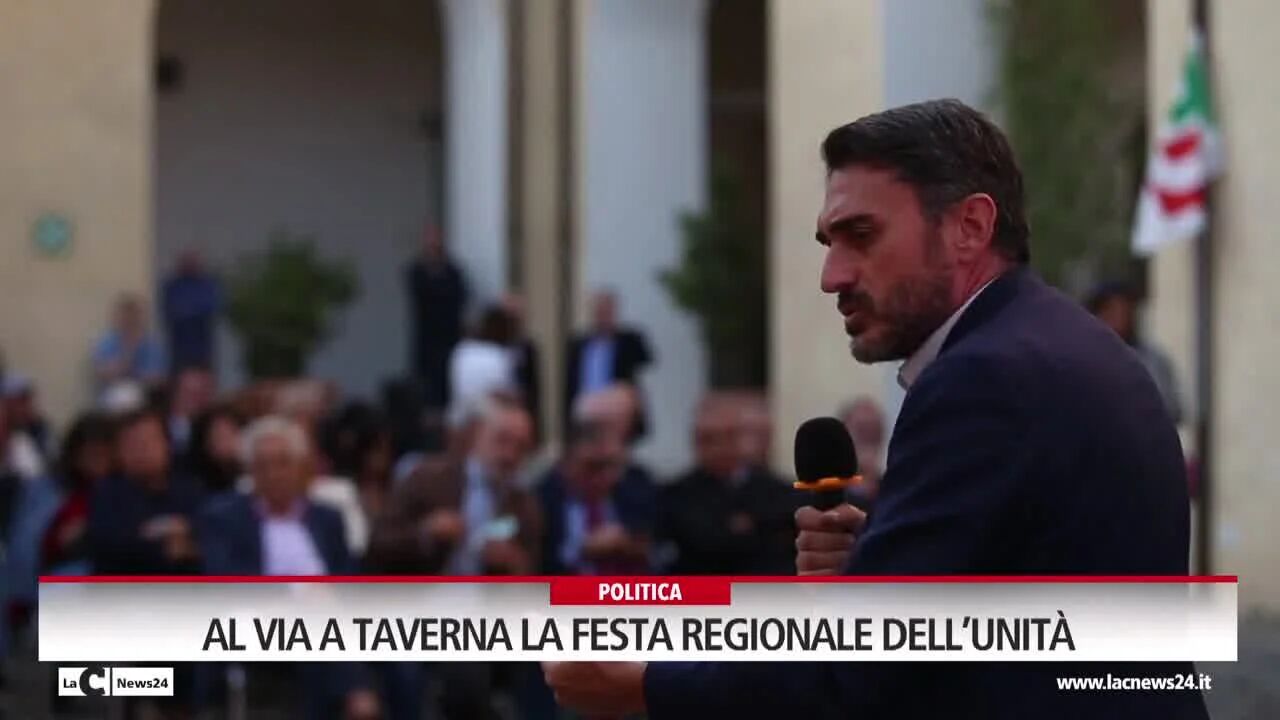 Al via a Taverna la festa regionale dell’unità