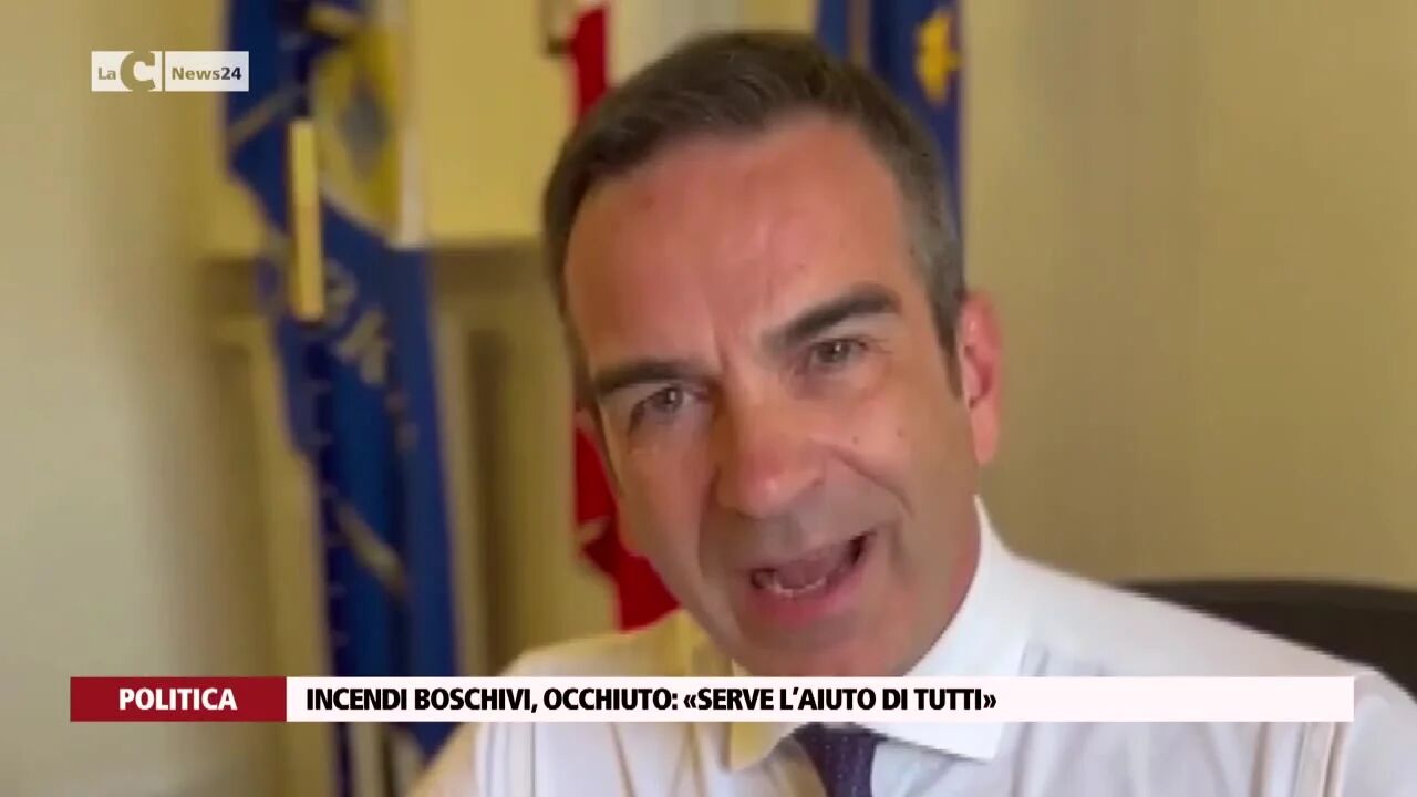 Incendi boschivi, Occhiuto: «Serve l’aiuto di tutti»