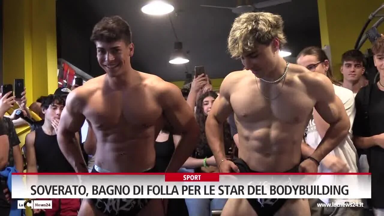 Soverato, bagno di folla per le star del bodybuilding Danny Enrico e Filippo Soavi