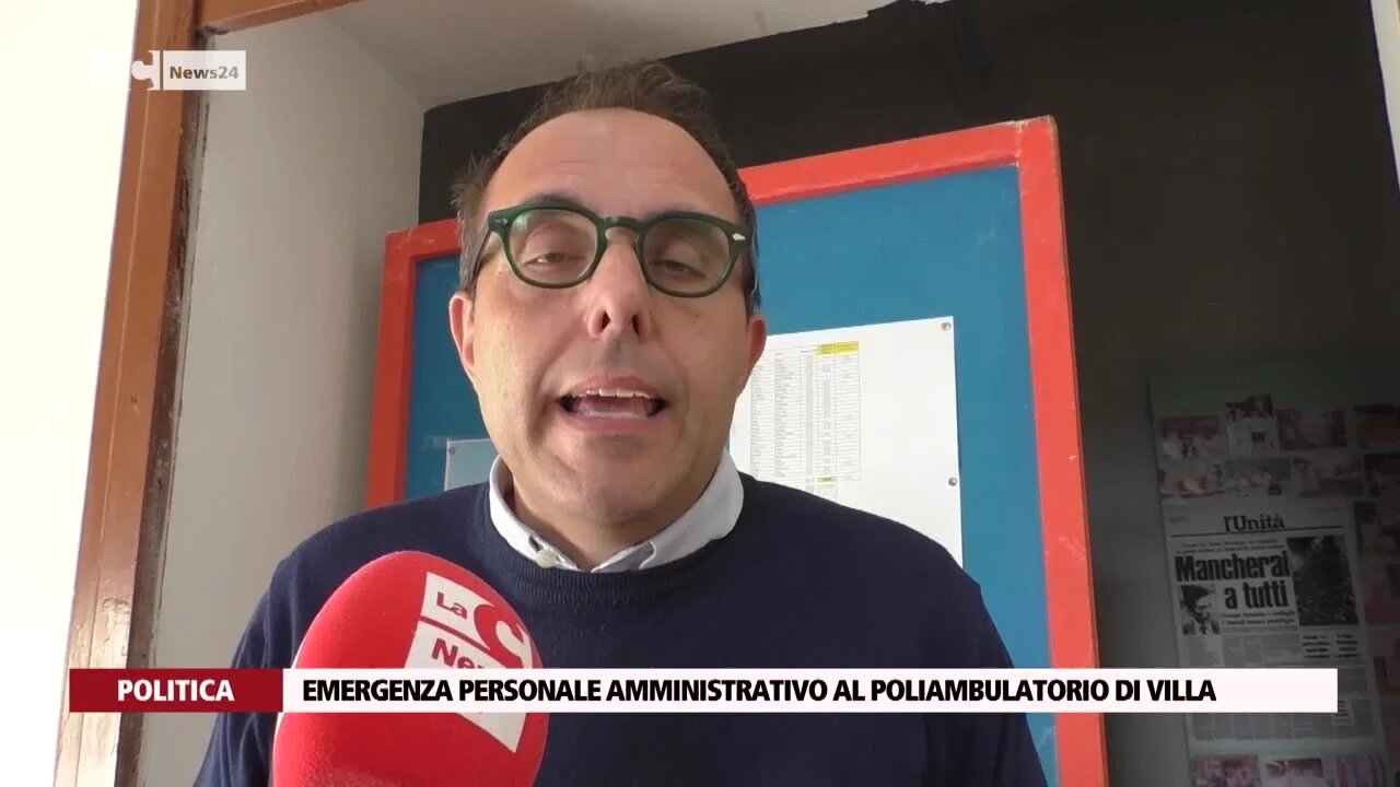 Emergenza personale amministrativo al poliambulatorio di Villa