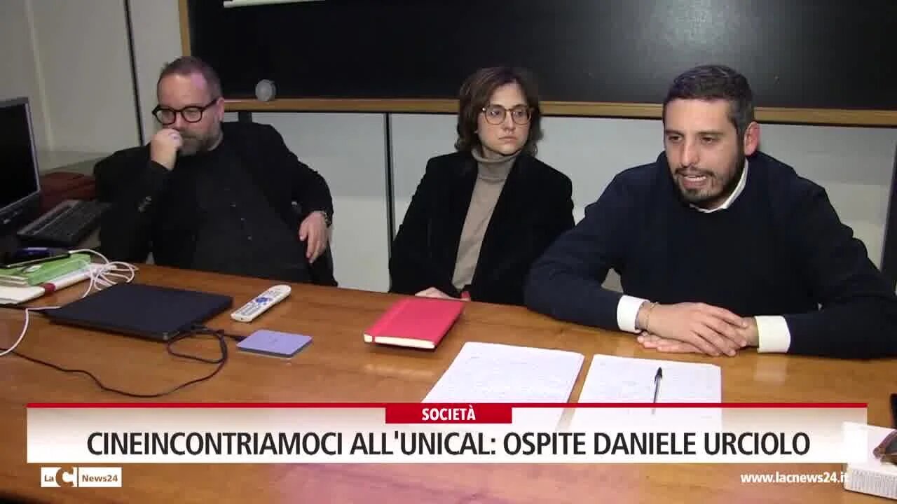 Cineincontriamoci all'Unical ospite Daniele Urciolo