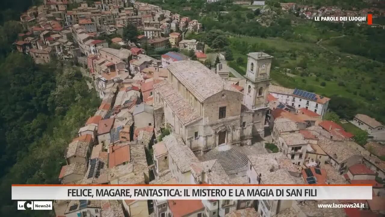 Una lingua di case lungo la strada che porta al Tirreno: è San Fili, paese delle magare e della Fantastica