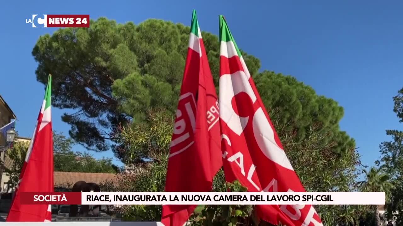 Riace, inaugurata la nuova Camera del Lavoro Spi-Cgil