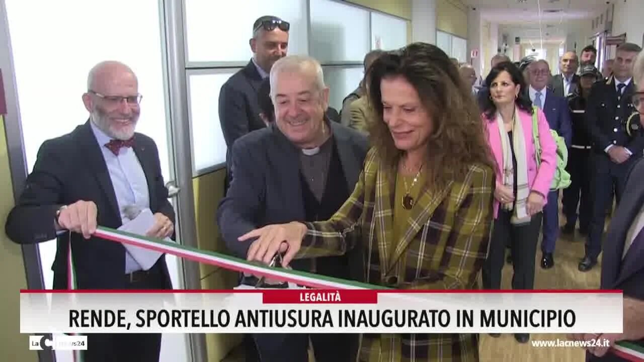 Rende, sportello antiusura inaugurato in Municipio