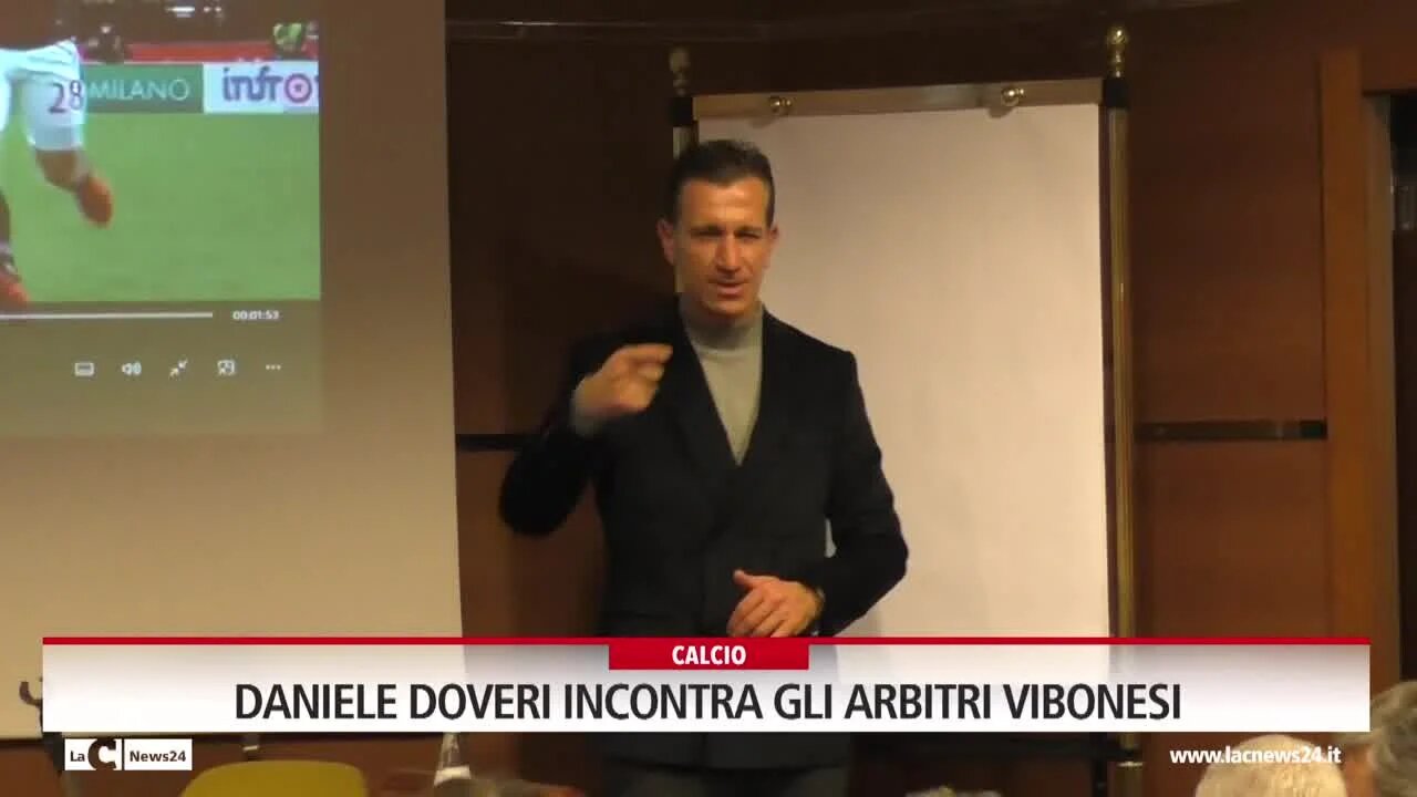 Daniele Doveri incontra gli arbitri vibonesi