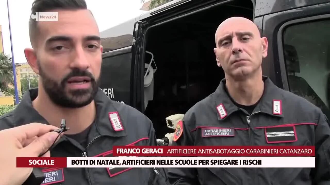 Botti di Natale, artificieri nelle scuole per spiegare i rischi