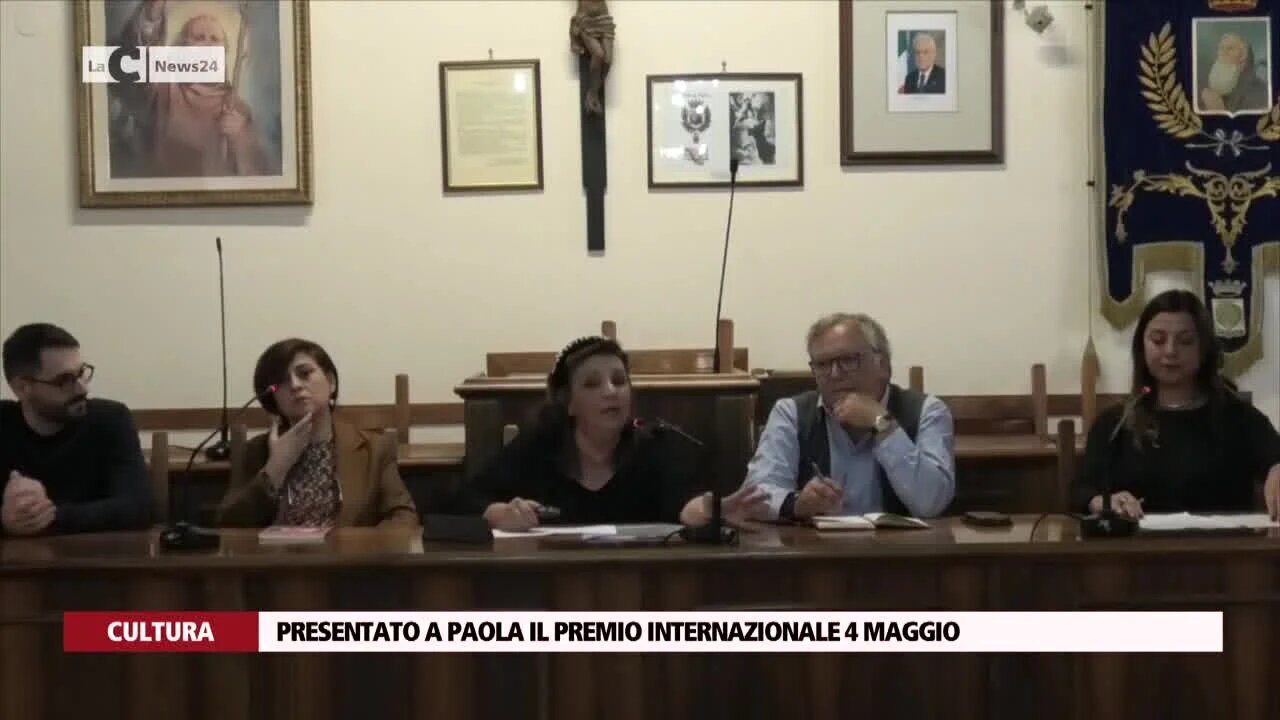 Presentato a Paola il premio internazionale 4 maggio