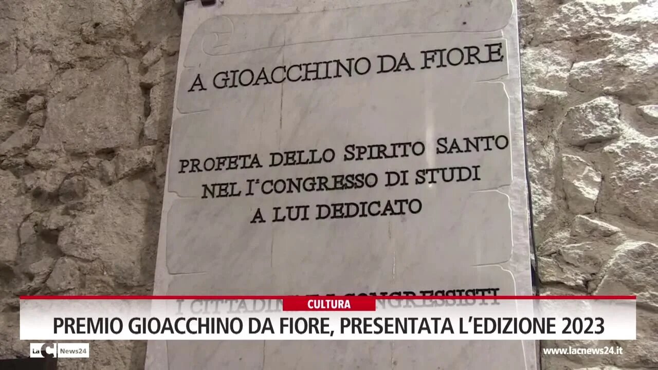 Premio Gioacchino Da Fiore, presentata l’edizione 2023