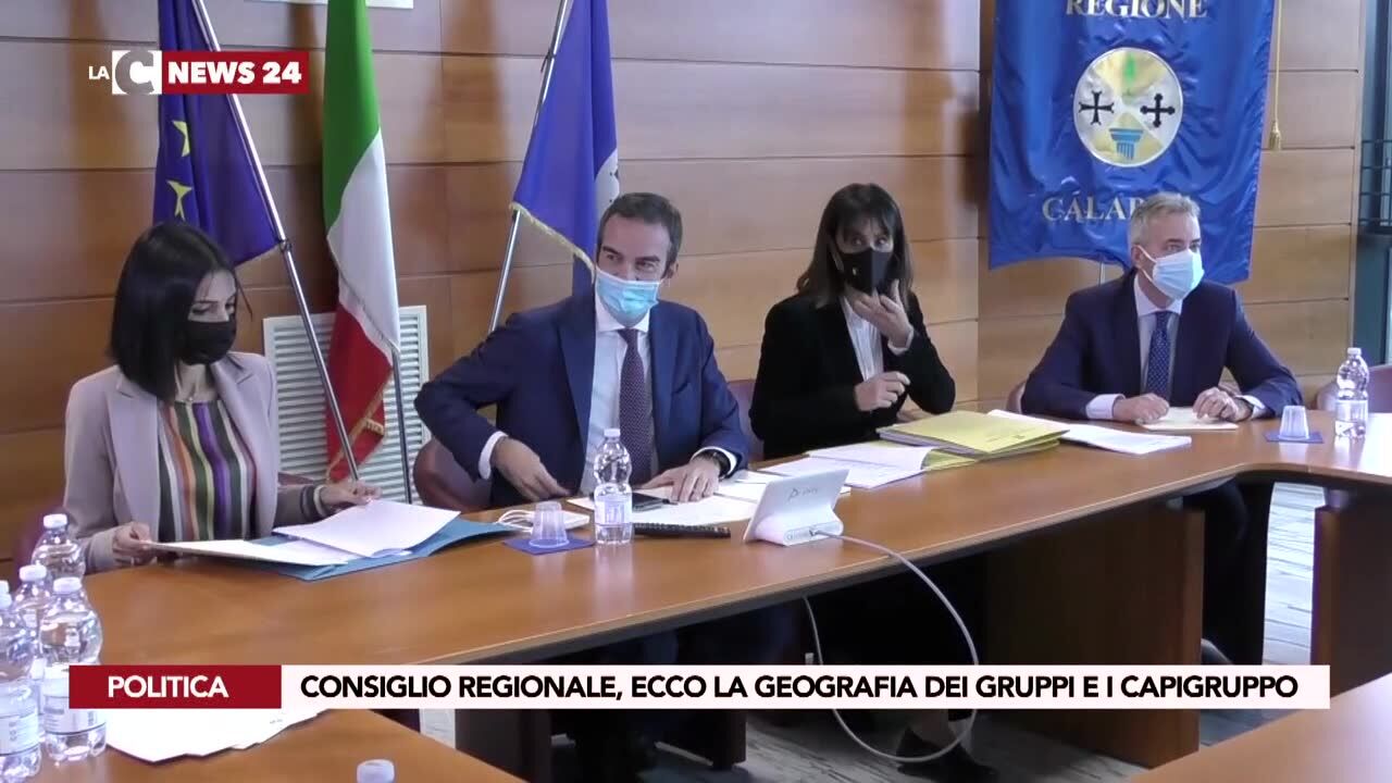 Consiglio regionale, ecco la geografia dei gruppi e i capigruppo