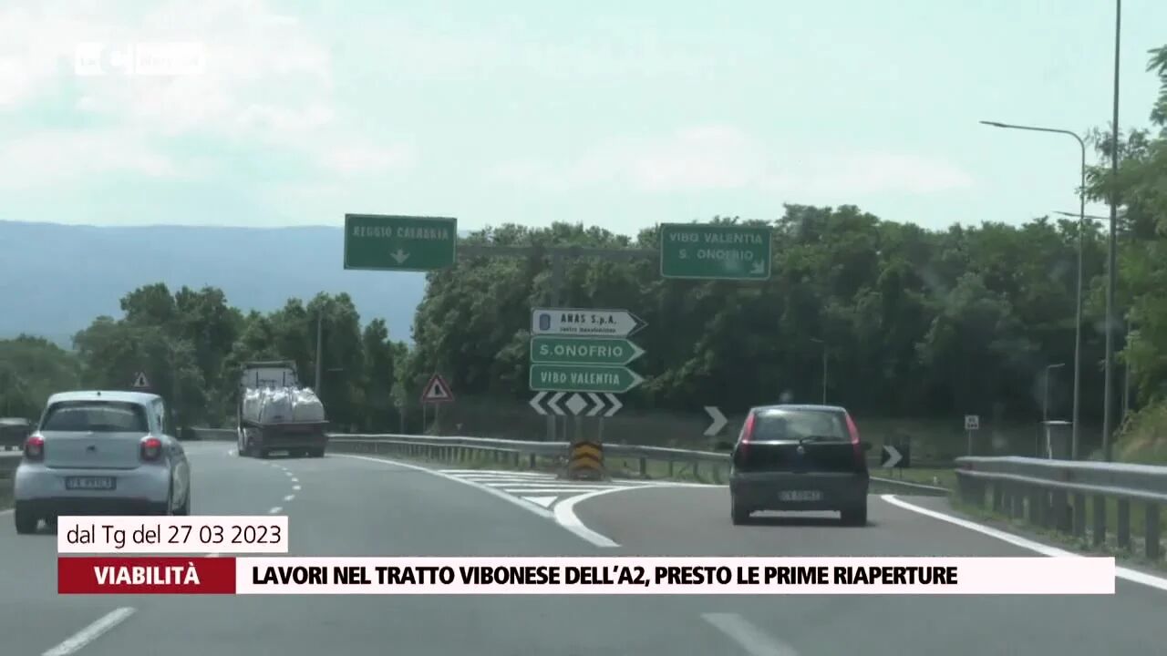 Lavori nel tratto vibonese dell’A2, presto le prime riaperture