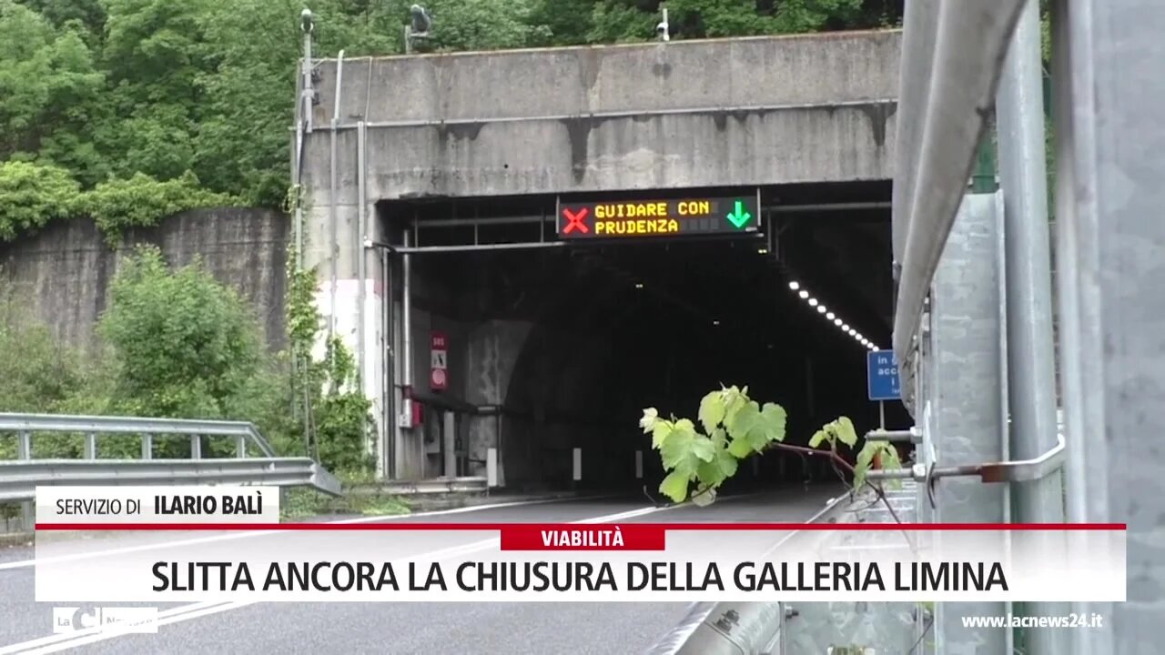 Slitta ancora la chiusura della galleria Limina