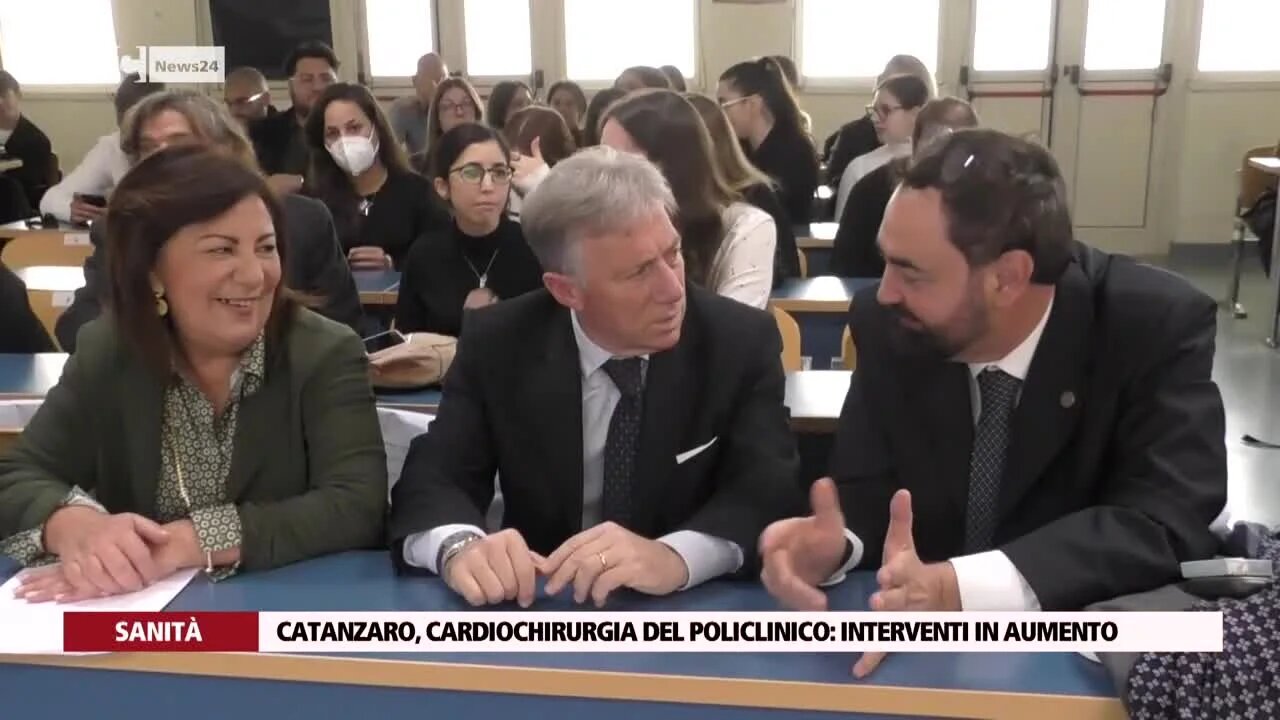 Catanzaro, Cardiochirurgia del policlinico: interventi in aumento