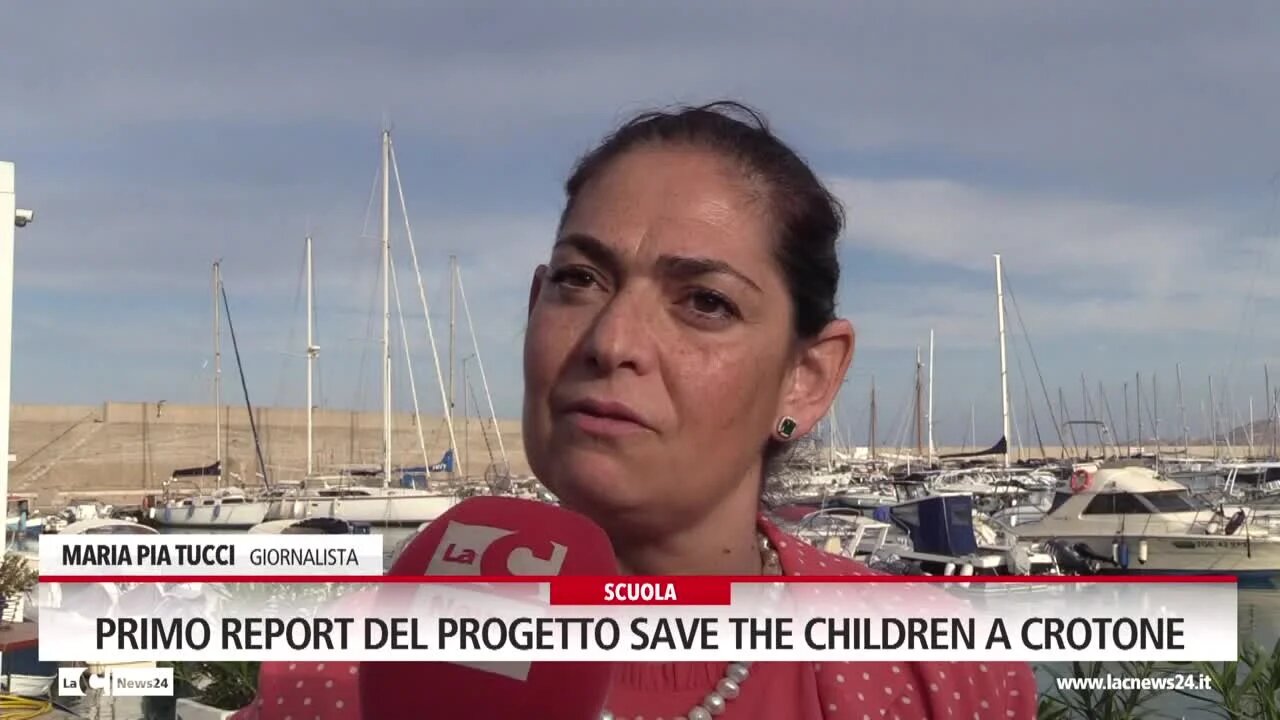 Primo report del progetto Save the children a Crotone