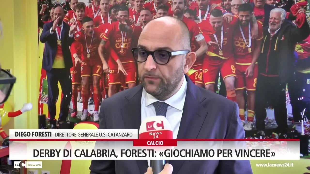 Derby di Calabria,Foresti: «Giochiamo per vincere»