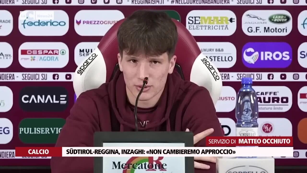 Südtirol-Reggina, Inzaghi: «Non cambieremo approccio»