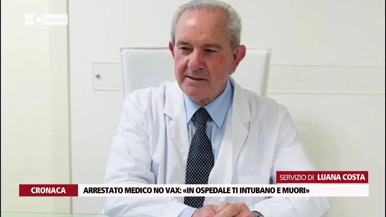 Arrestato medico no vax: «In ospedale ti intubano e muori»