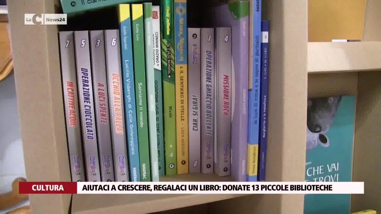 Aiutaci a crescere, regalaci un libro: donate 13 piccole biblioteche