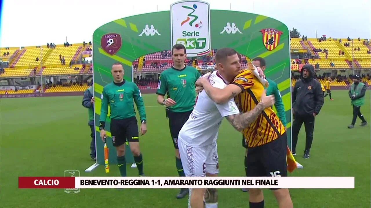 Benevento-Reggina 1-1, amaranto raggiunti nel finale