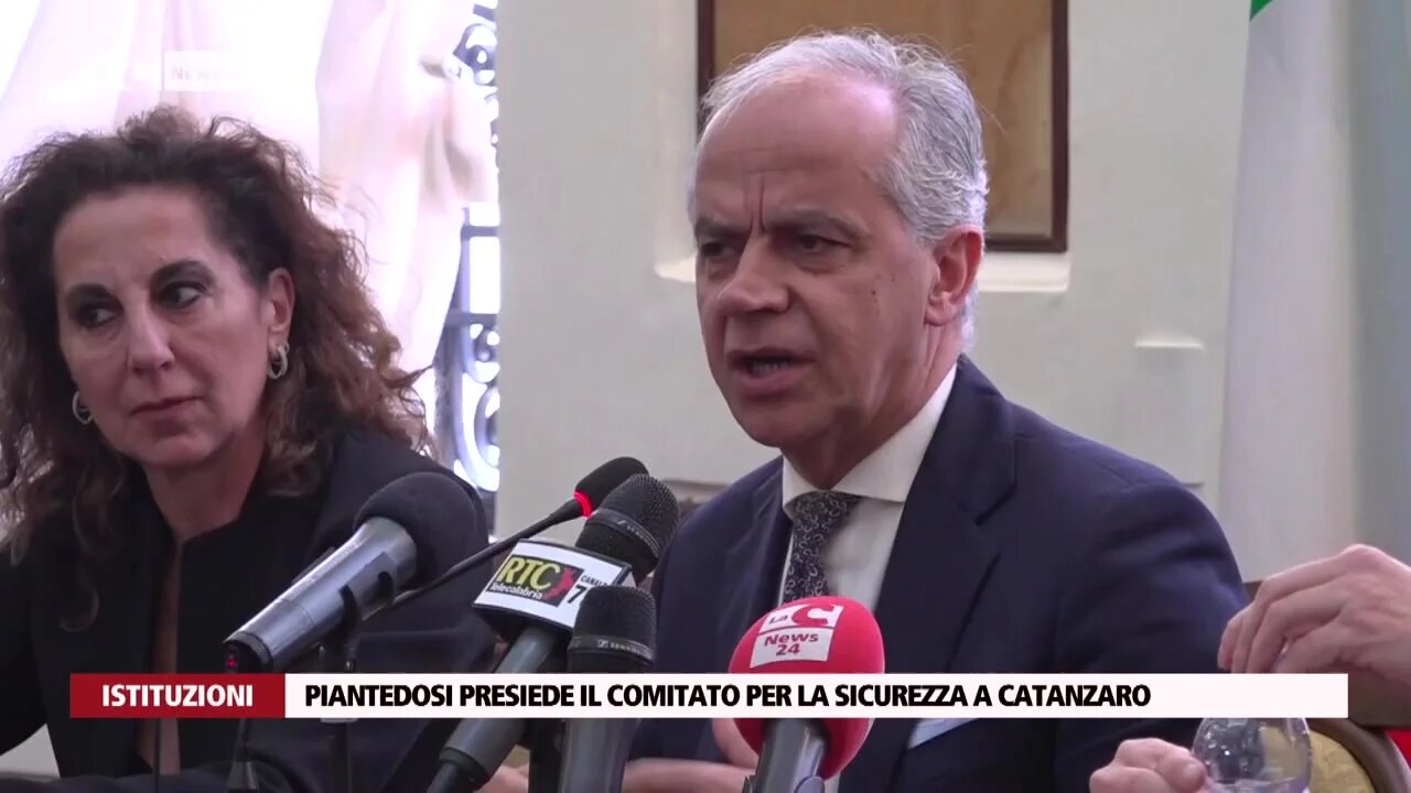 Piantedosi presiede il comitato per la sicurezza a Catanzaro