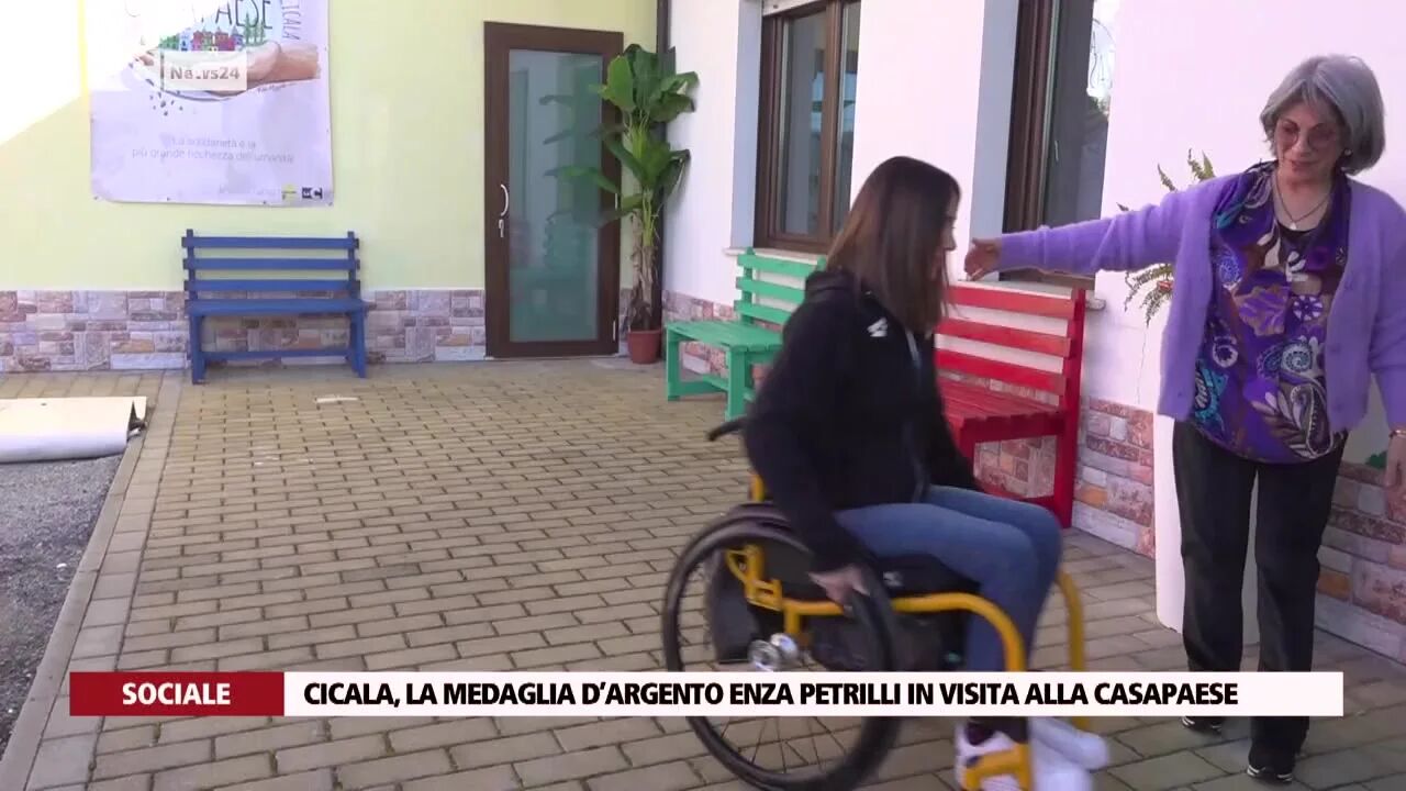 Cicala, la medaglia d’argento Enza Petrilli in visita alla CasaPaese