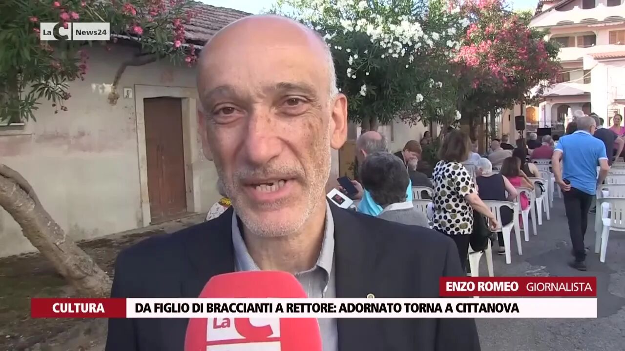 Da figlio di braccianti a rettore: Adornato torna a Cittanova