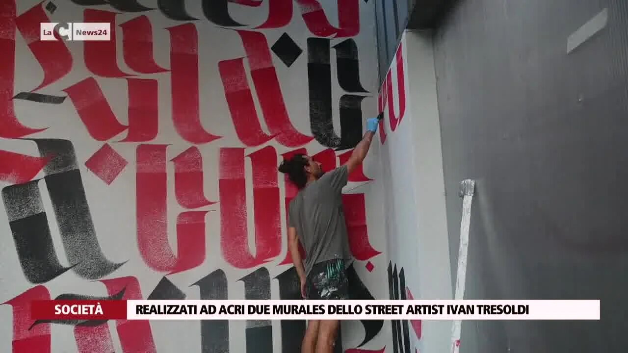 Realizzati ad Acri due murales dello street artist Ivan Tresoldi