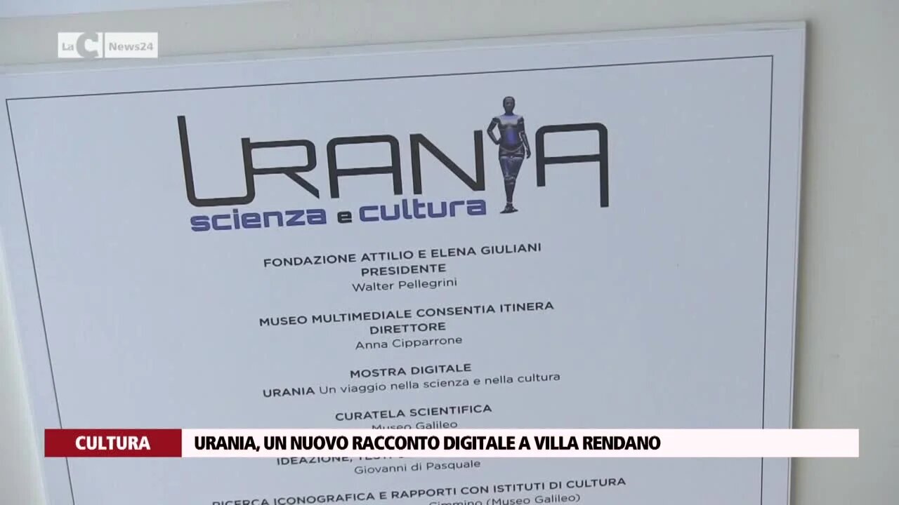 Urania, un nuovo racconto digitale a Villa Rendano