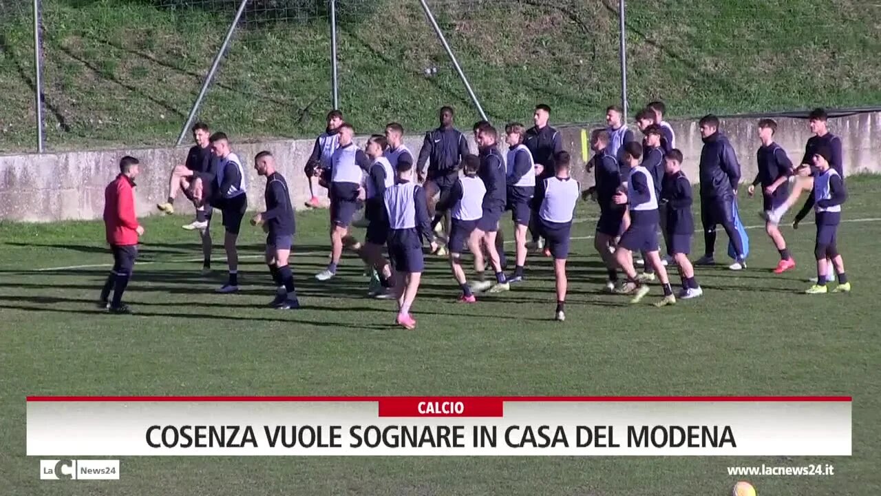 Cosenza vuole sognare in casa del Modena